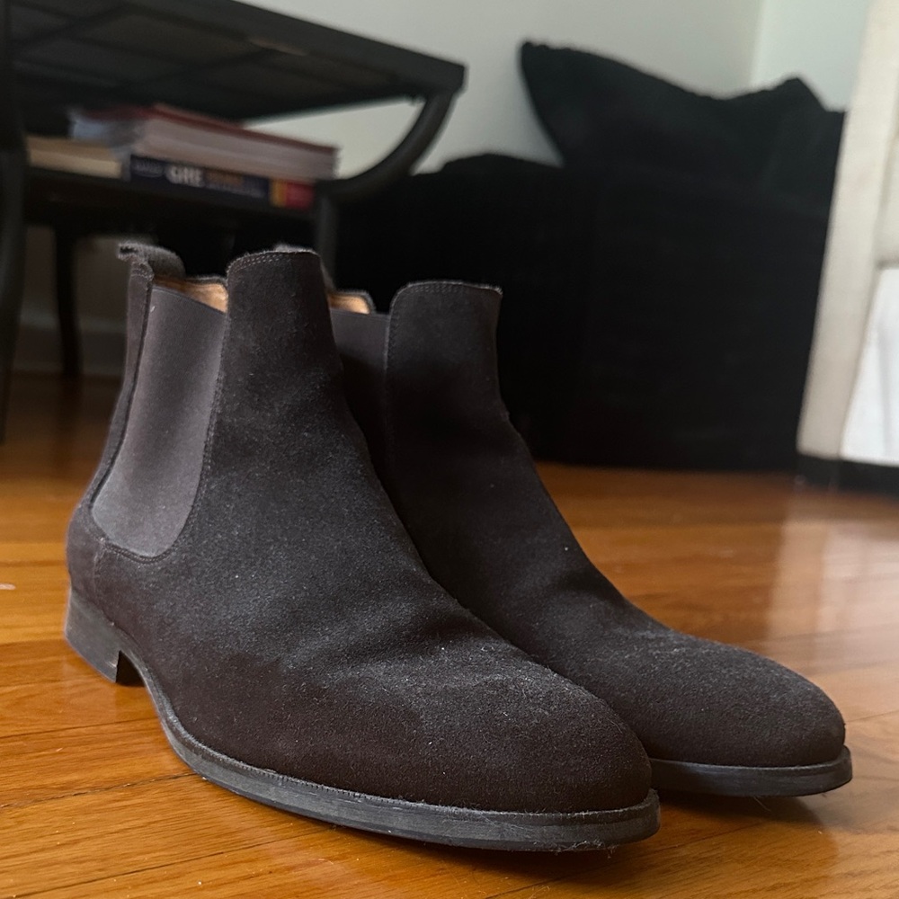 Massimo Dutti Dark Brown Chelsea Boots